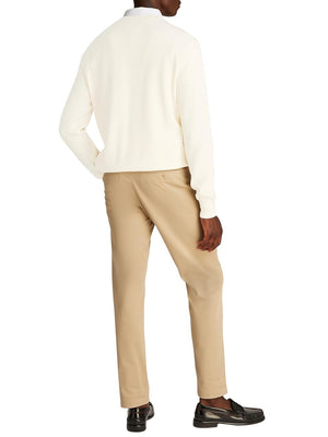 Tommy Hilfiger Maglione Girocollo Uomo Mod. MW0MW36347 ZOO Latte