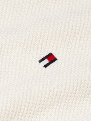 Tommy Hilfiger Maglione Girocollo Uomo Mod. MW0MW36347 ZOO Latte