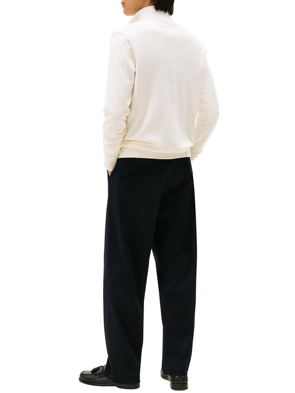 Tommy Hilfiger Cardigan Uomo Mod. MW0MW36517 ZOO Panna
