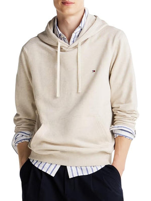 Tommy Hilfiger Felpa cappuccio Uomo Mod. MW0MW37235 HGF Panna