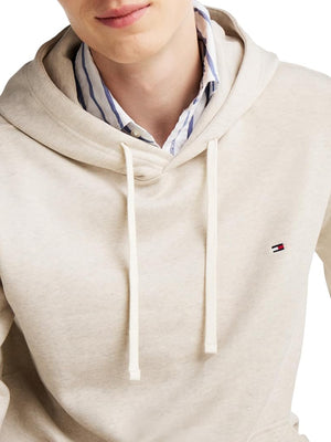 Tommy Hilfiger Felpa cappuccio Uomo Mod. MW0MW37235 HGF Panna