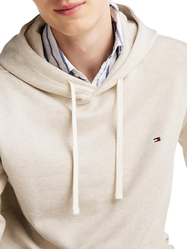 Tommy Hilfiger Felpa cappuccio Uomo Mod. MW0MW37235 HGF Panna