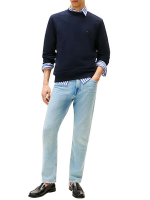 Tommy Hilfiger Felpa Girocollo Uomo Mod. MW0MW37237 DW5 Blu