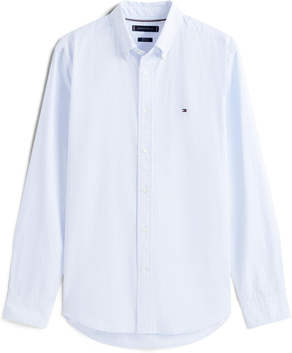 Tommy Hilfiger Camicia Manica Lunga Uomo Mod. MW0MW41399 0A4 Celeste