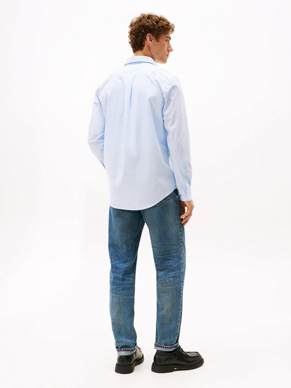 Tommy Hilfiger Camicia Manica Lunga Uomo Mod. MW0MW41399 0A4 Celeste