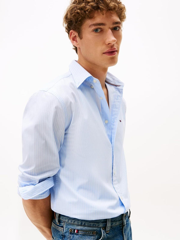 Tommy Hilfiger Camicia Manica Lunga Uomo Mod. MW0MW41399 0A4 Celeste