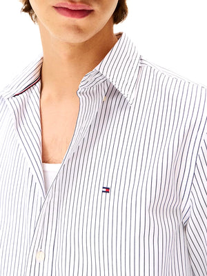 Tommy Hilfiger Camicia Manica Lunga Uomo Mod. MW0MW41399 0FA Bianco