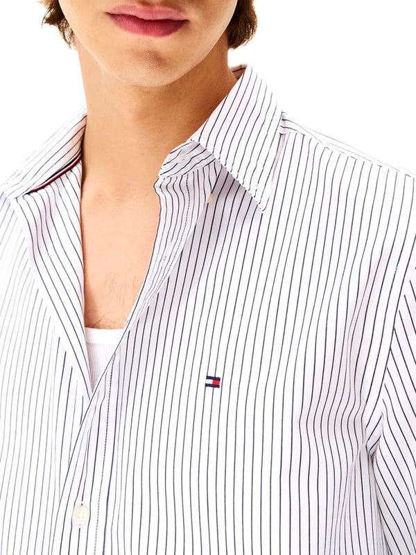 Tommy Hilfiger Camicia Manica Lunga Uomo Mod. MW0MW41399 0FA Bianco