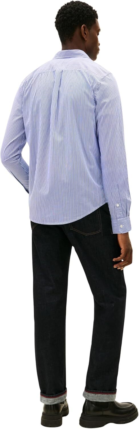 Tommy Hilfiger Camicia Manica Lunga Uomo Mod. MW0MW41403 0A4 Celeste