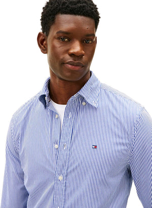 Tommy Hilfiger Camicia Manica Lunga Uomo Mod. MW0MW41403 0A4 Celeste