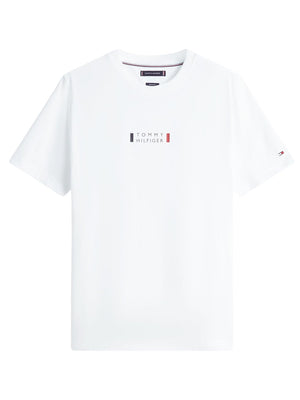 Tommy Hilfiger T-shirt Uomo Mod. MW0MW41453 YBR Bianco