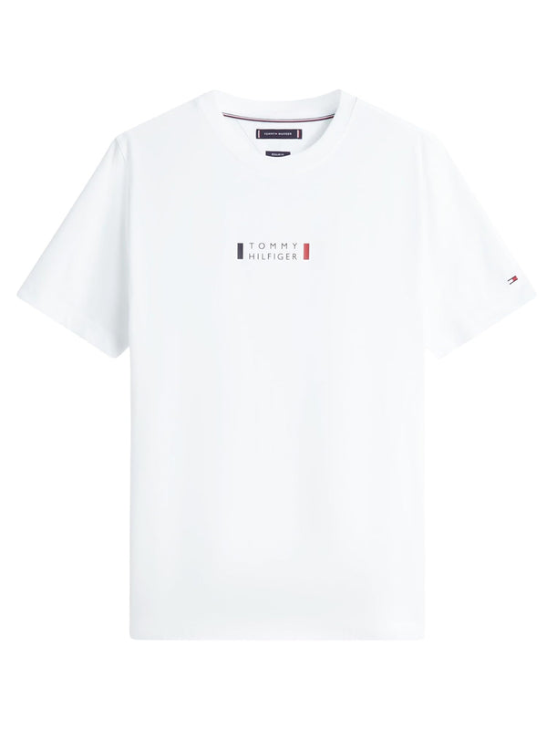 Tommy Hilfiger T-shirt Uomo Mod. MW0MW41453 YBR Bianco