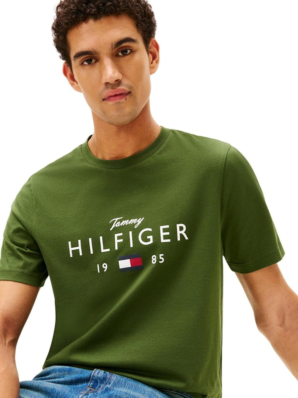 Tommy Hilfiger T-shirt Uomo Mod. MW0MW41455 L01 Verde