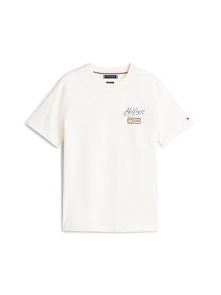 Tommy Hilfiger T-shirt Uomo Mod. MW0MW41471 ZOO Bianco