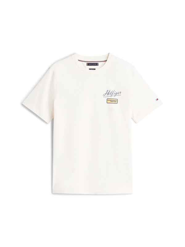 Tommy Hilfiger T-shirt Uomo Mod. MW0MW41471 ZOO Bianco