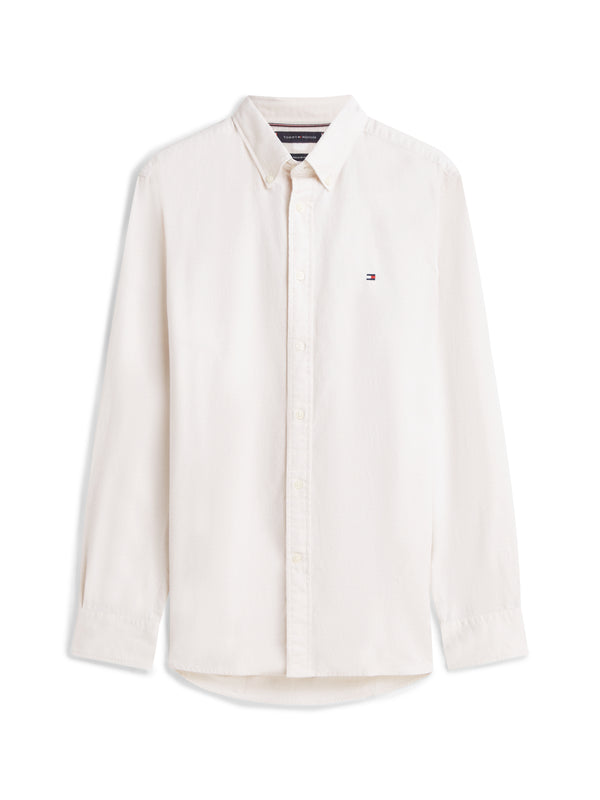 Tommy Hilfiger Camicia m/l Uomo Mod. MW0MW41688 ACG Bianco