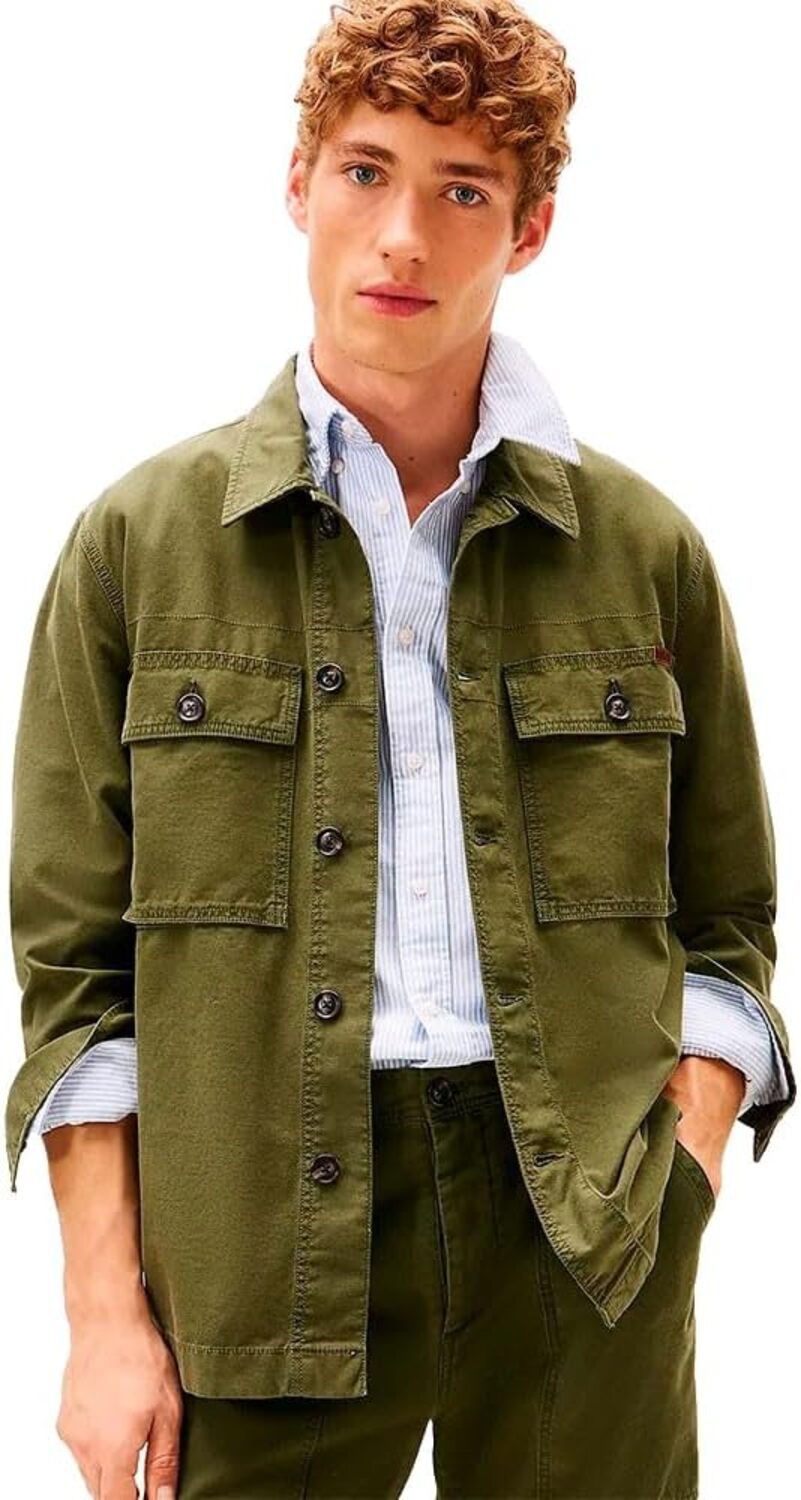 Tommy Hilfiger Giubbotto corto Uomo Mod. MW0MW41873 M1Q Verde