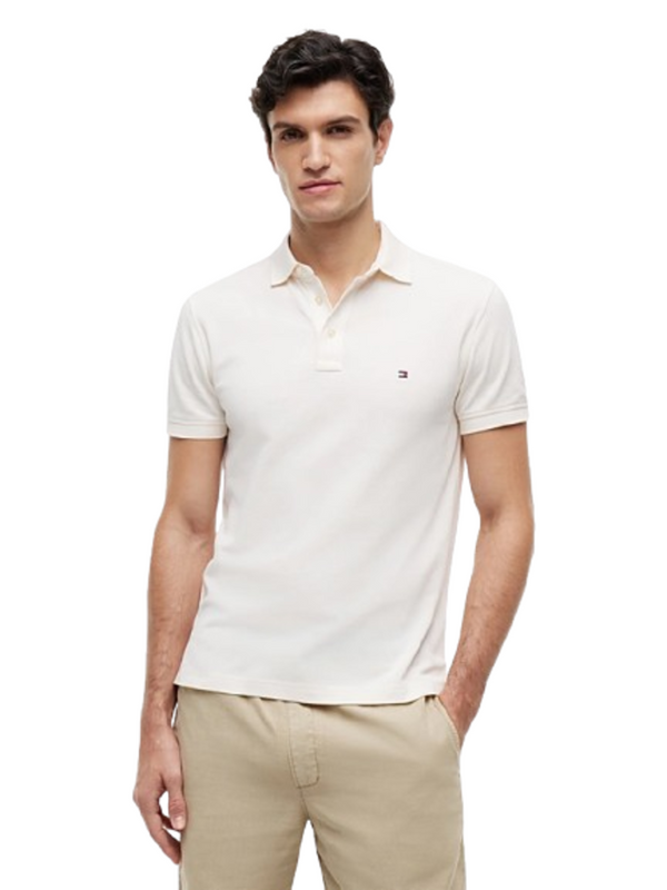 Tommy Hilfiger Polo M/C Uomo Mod. MWOMW17771 ZOO Avorio