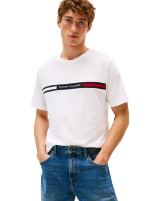 Tommy Hilfiger T-shirt Uomo Mod. MWOMW36498 YBR Bianco