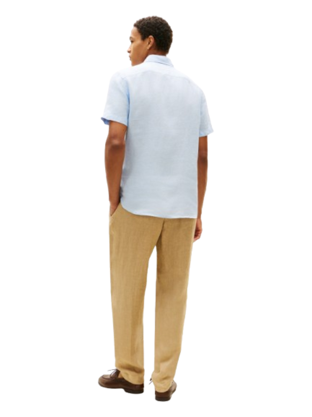 Tommy Hilfiger Camicia m/c Uomo Mod. MWOMW41531 LI C10 Celeste