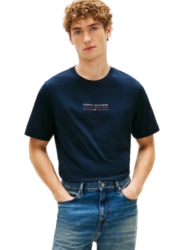 Tommy Hilfiger T-shirt Uomo Mod. MWOMW42363 DW5 Blu