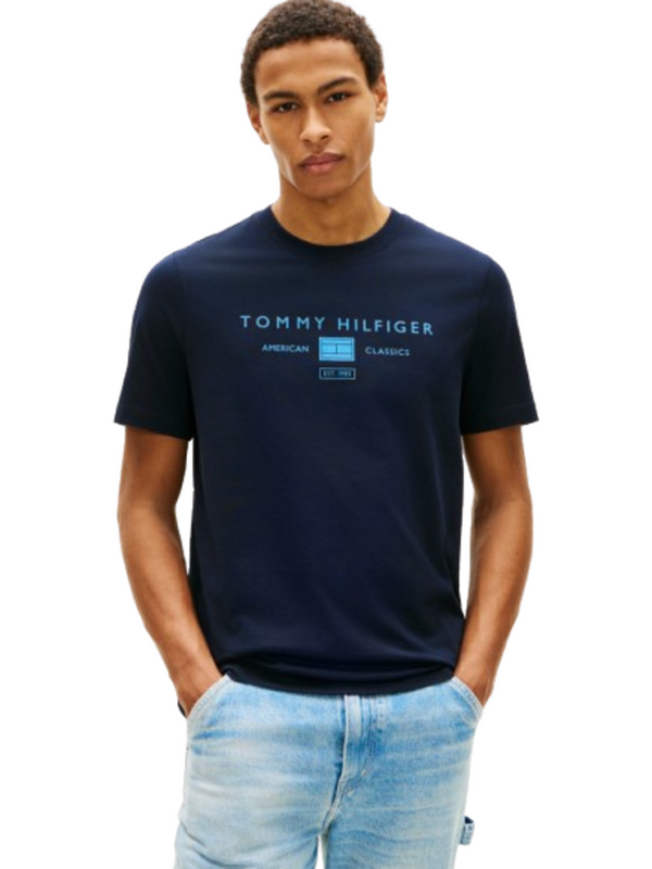 Tommy Hilfiger T-shirt Uomo Mod. MWOMW42365 DW5 Blu