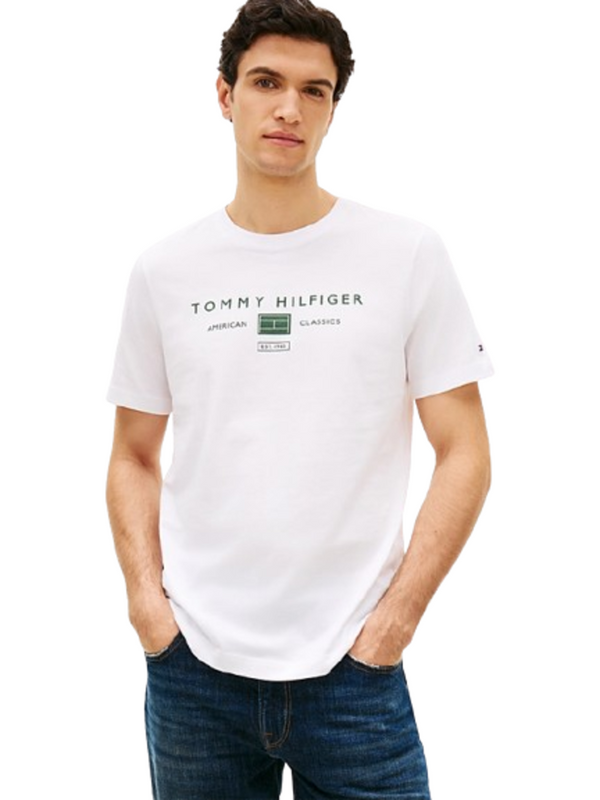 Tommy Hilfiger T-shirt Uomo Mod. MWOMW42365 YBR Bianco