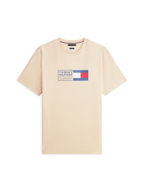 Tommy Hilfiger T-shirt Uomo Mod. MWOMW42366 RBT Beige