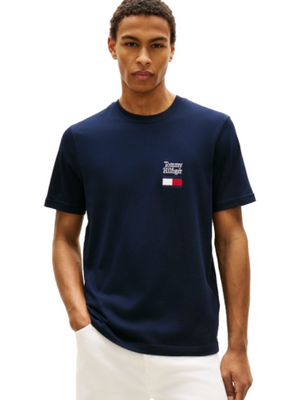 Tommy Hilfiger T-shirt Uomo Mod. MWOMW42367 DW5 Blu