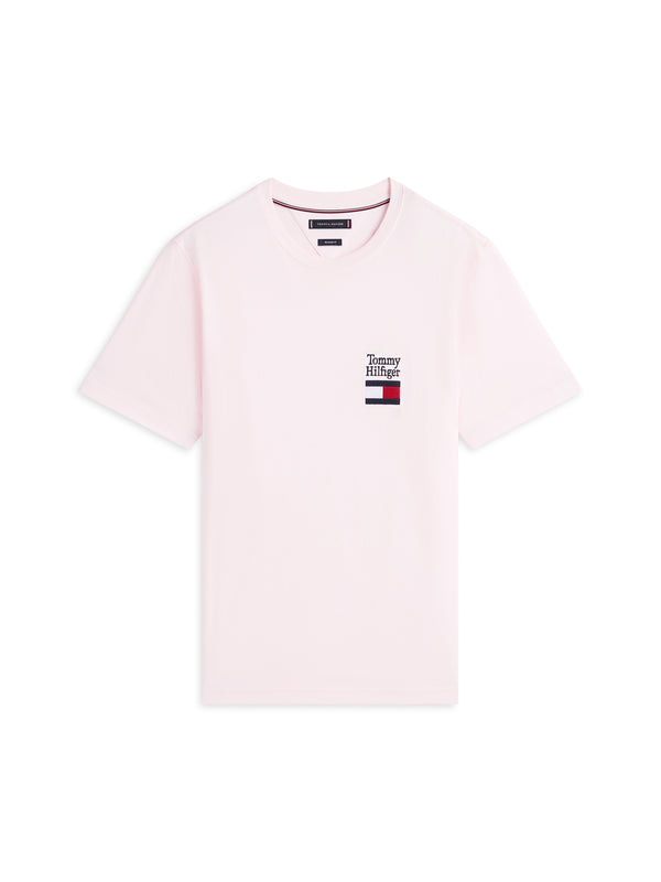 Tommy Hilfiger T-shirt Uomo Mod. MWOMW42367 TPB Rosa