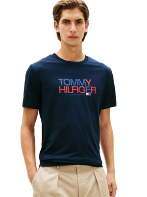 Tommy Hilfiger T-shirt Uomo Mod. MWOMW42369 DW5 Blu
