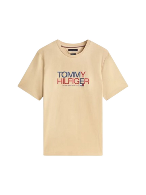 Tommy Hilfiger T-shirt Uomo Mod. MWOMW42369 RBT Beige