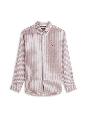 Tommy Hilfiger Camicia m/l Uomo Mod. MWOMW42400 LI-RI OBJ Beige