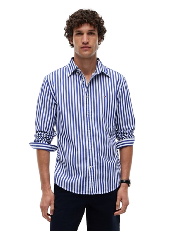 Tommy Hilfiger Camicia m/l Uomo Mod. MWOMW42440 POP-RIG 0A6 Celeste