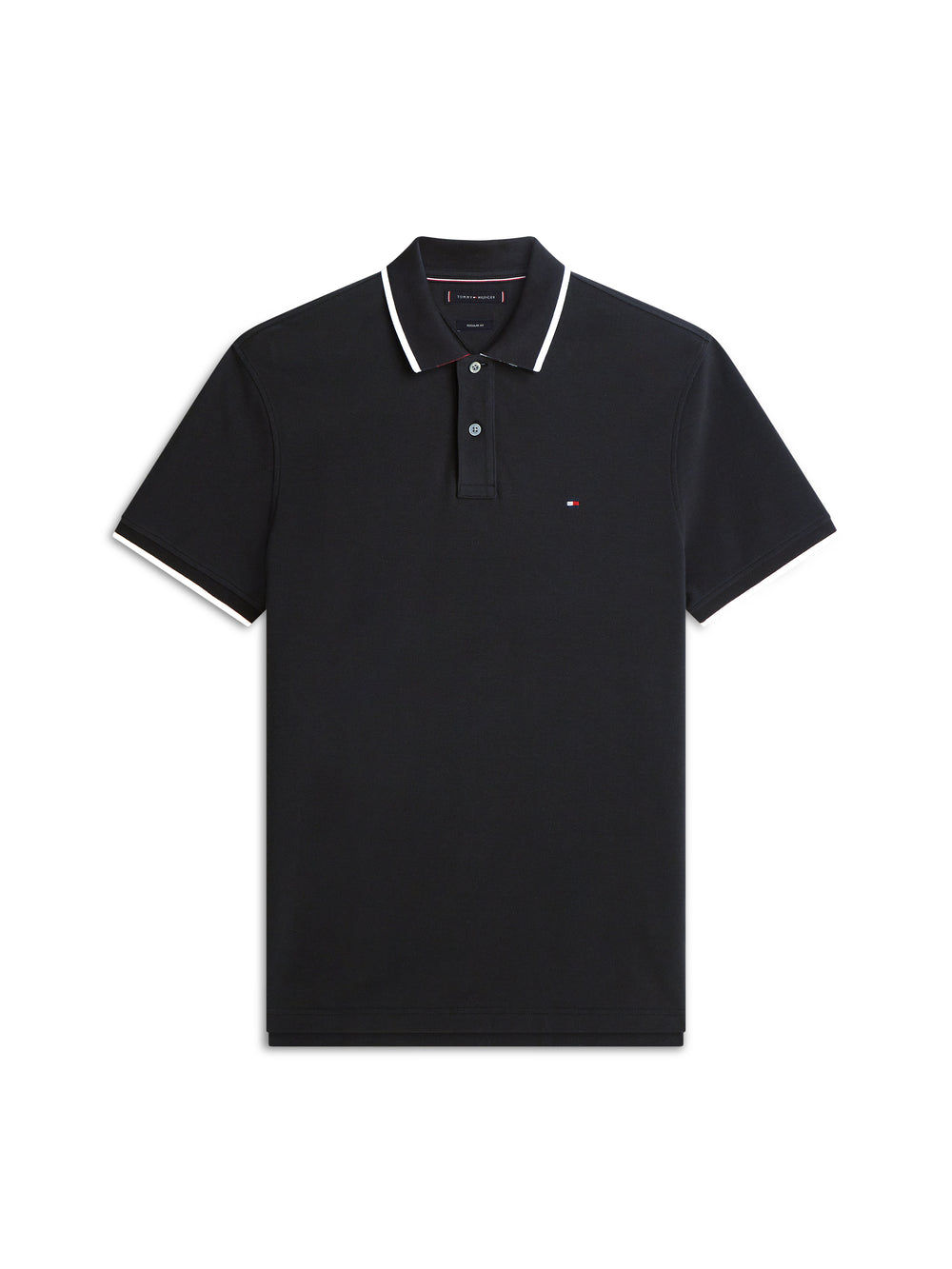 Tommy Hilfiger Polo M/C Uomo Mod. MWOMW42748 BORDINO BDS Nero
