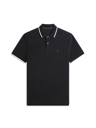 Tommy Hilfiger Polo M/C Uomo Mod. MWOMW42748 BORDINO BDS Nero