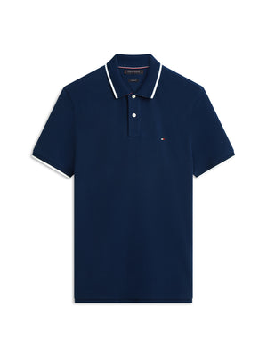 Tommy Hilfiger Polo M/C Uomo Mod. MWOMW42748 BORDINO DCC Blu