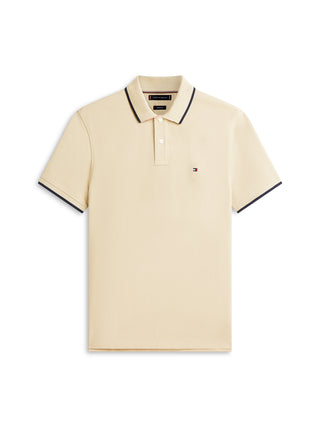 Tommy Hilfiger Polo M/C Uomo Mod. MWOMW42748 BORDINO RBT Beige