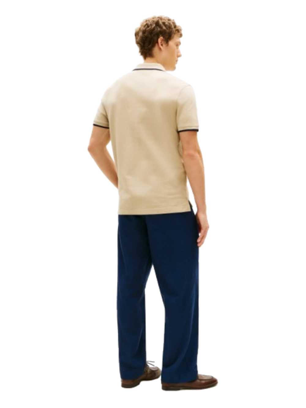 Tommy Hilfiger Polo M/C Uomo Mod. MWOMW42748 BORDINO RBT Beige