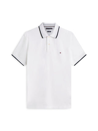 Tommy Hilfiger Polo M/C Uomo Mod. MWOMW42748 BORDINO YBR Bianco