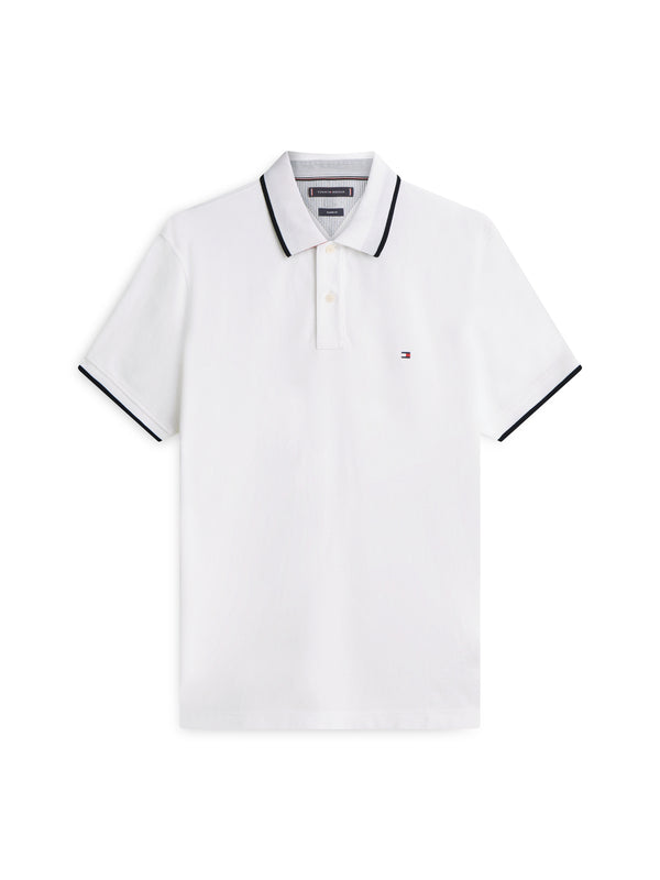 Tommy Hilfiger Polo M/C Uomo Mod. MWOMW42748 BORDINO YBR Bianco