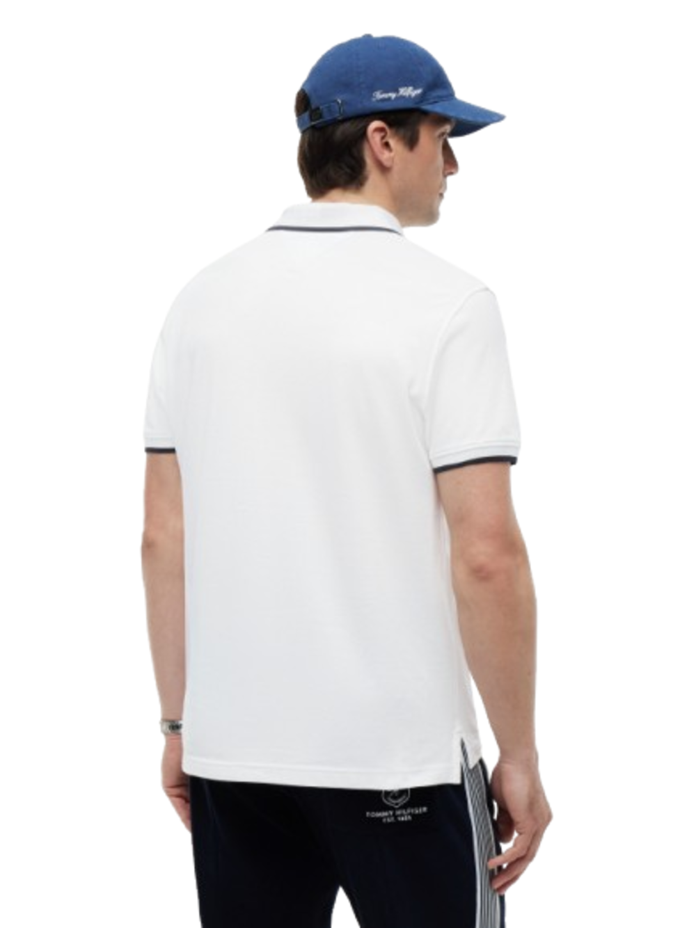 Tommy Hilfiger Polo M/C Uomo Mod. MWOMW42748 BORDINO YBR Bianco