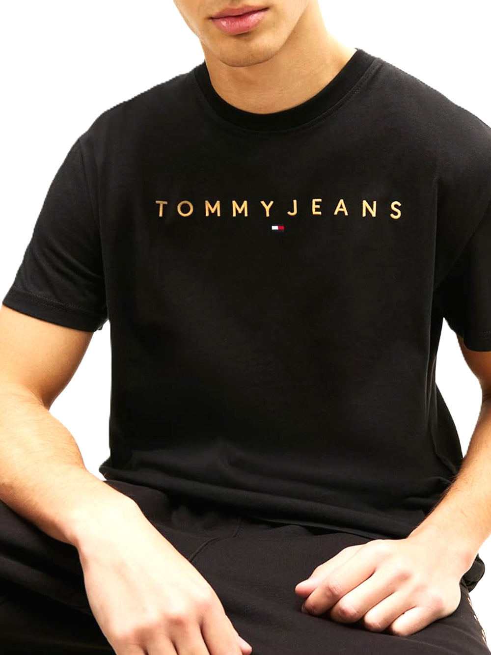 Tommy Hilfiger T-shirt Uomo Mod. DM0DM20744 SEV Nero