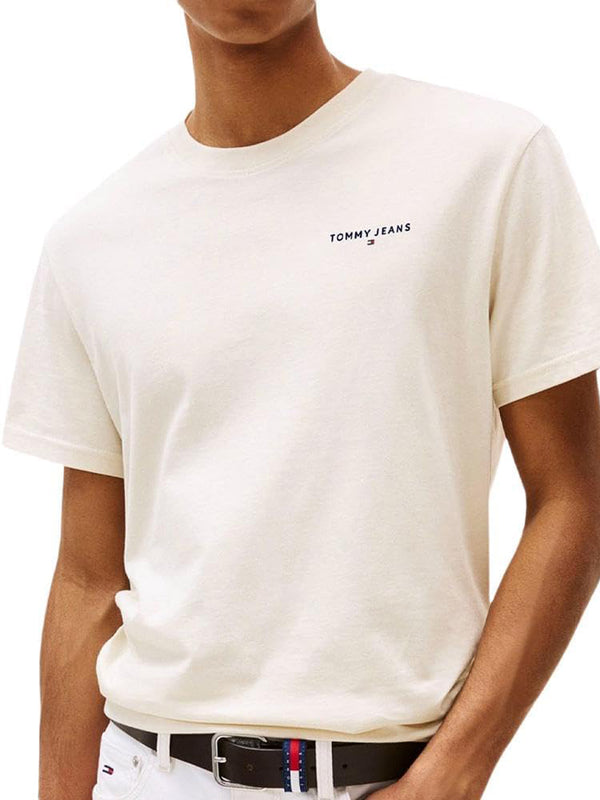 Tommy Hilfiger T-shirt Uomo Mod. DM0DM21780 ABY Beige