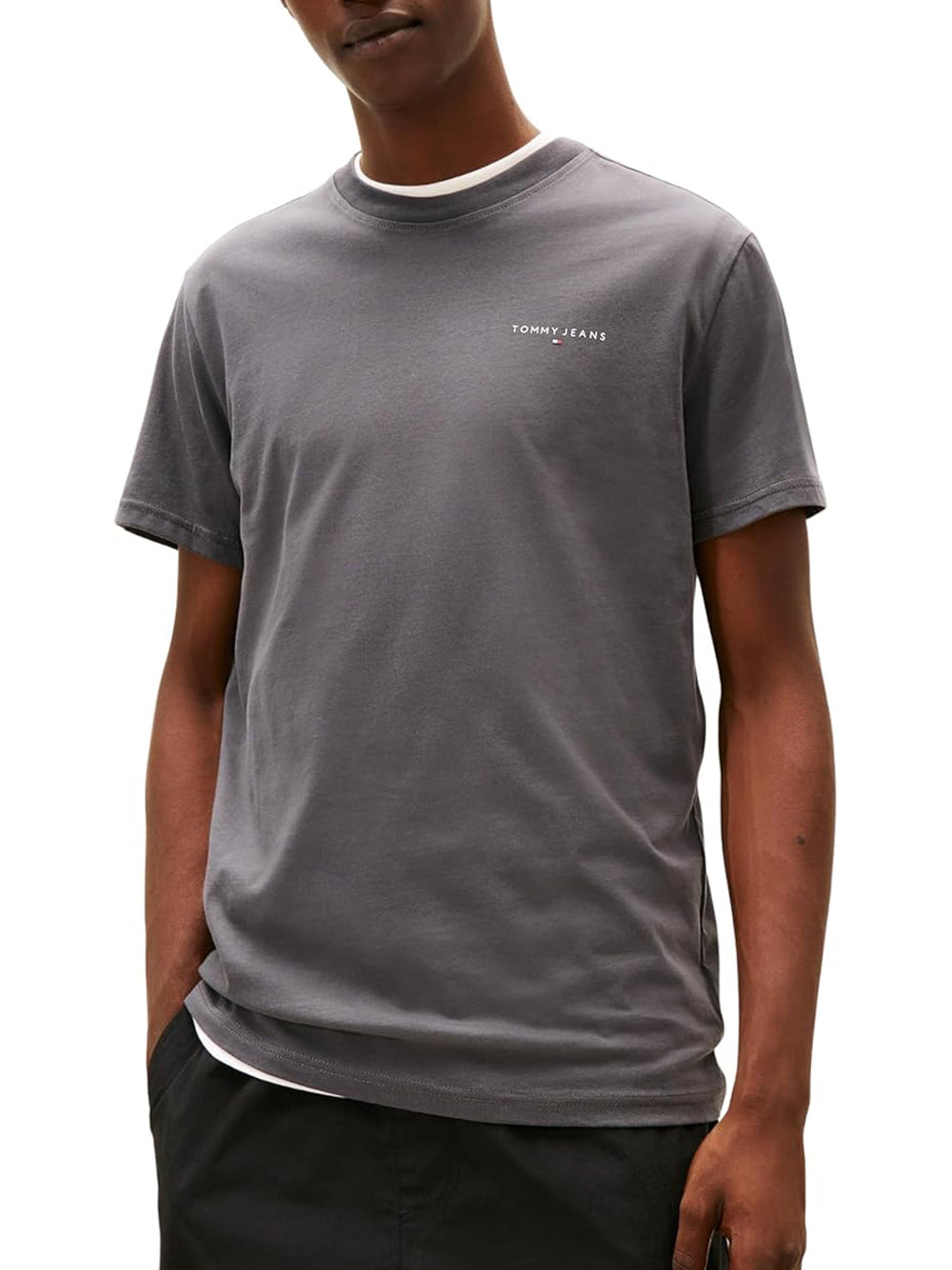 Tommy Hilfiger T-shirt Uomo Mod. DM0DM21780 PT2 Grigio