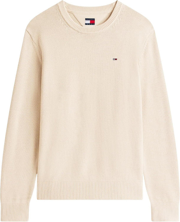 Tommy Hilfiger Maglione Girocollo Uomo Mod. DM0DM21787 ABY Beige