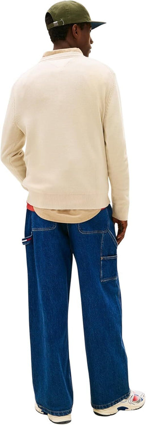 Tommy Hilfiger Maglione Girocollo Uomo Mod. DM0DM21787 ABY Beige