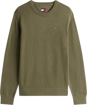 Tommy Hilfiger Maglione Girocollo Uomo Mod. DM0DM21787 GY1 Verde