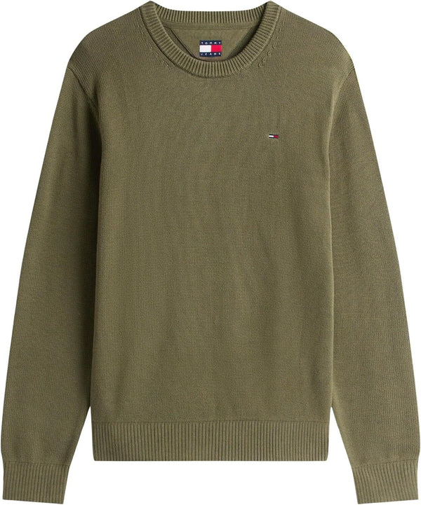 Tommy Hilfiger Maglione Girocollo Uomo Mod. DM0DM21787 GY1 Verde