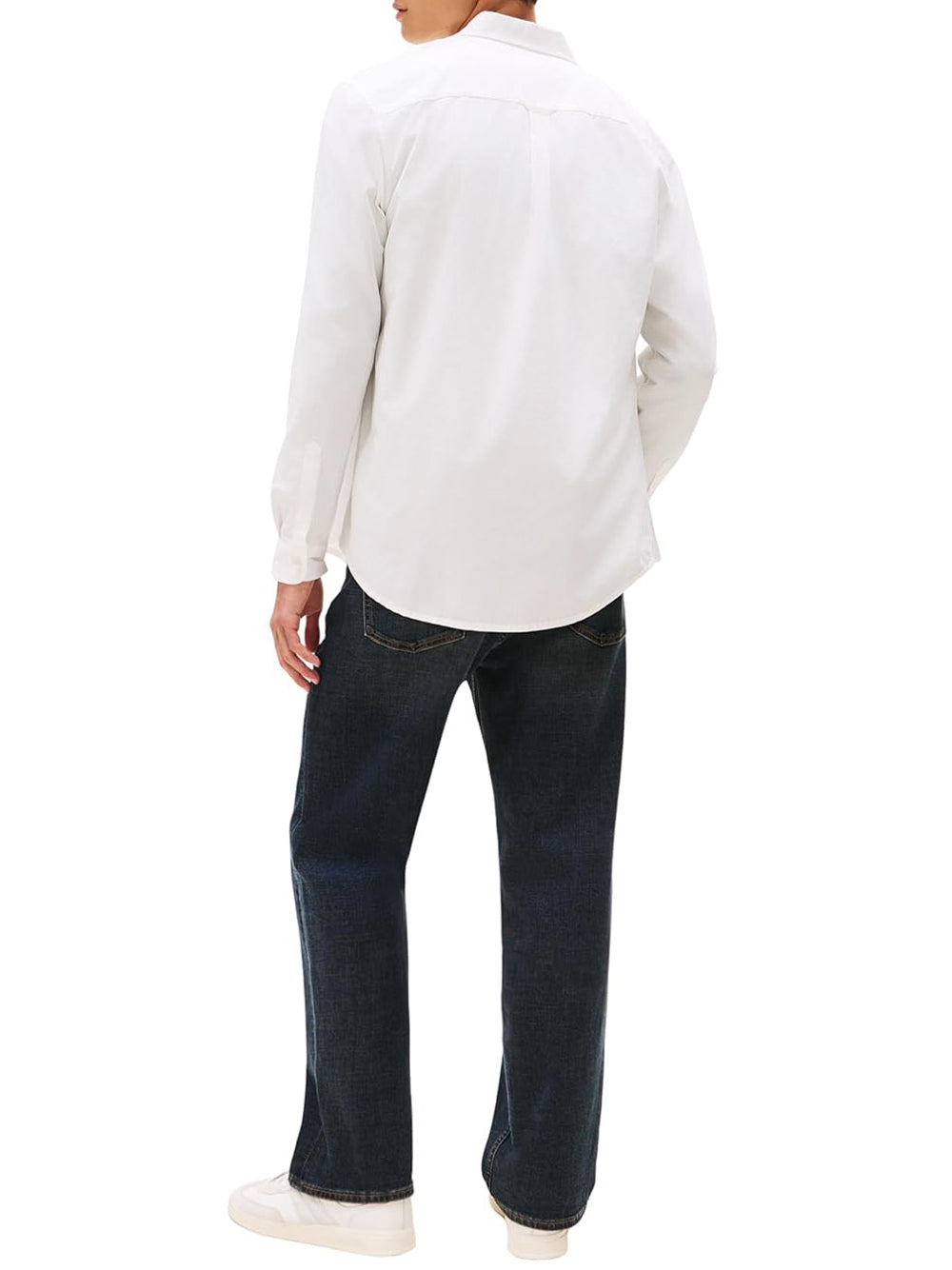 Tommy Hilfiger Camicia m/l Uomo Mod. DM0DM22026 YBL Bianco